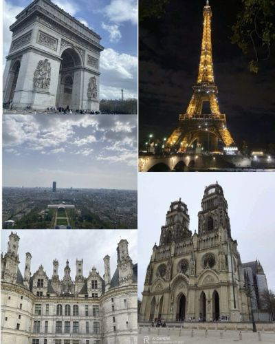 Kolaż zdjęć Paryż 4